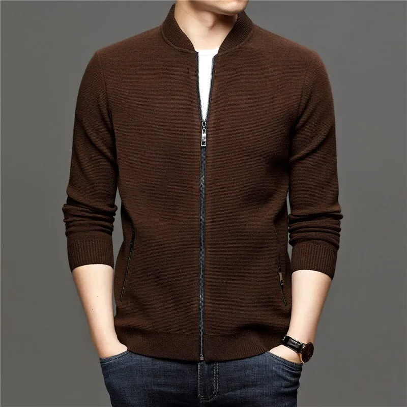 West Louis™ Brand Designer Thin Warm Wool Sweater