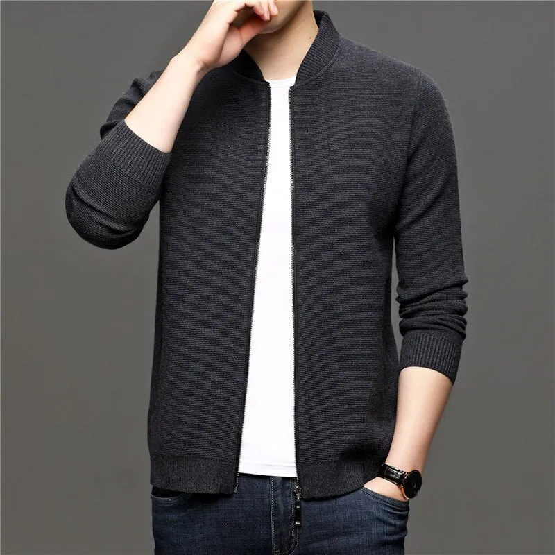 West Louis™ Brand Designer Thin Warm Wool Sweater