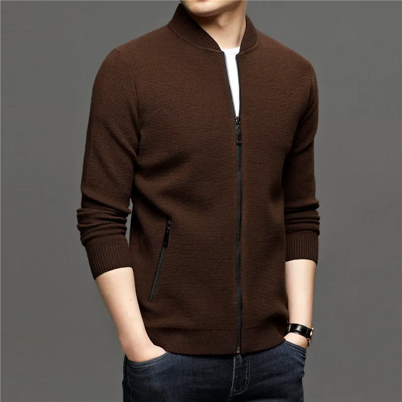 West Louis™ Brand Designer Thin Warm Wool Sweater