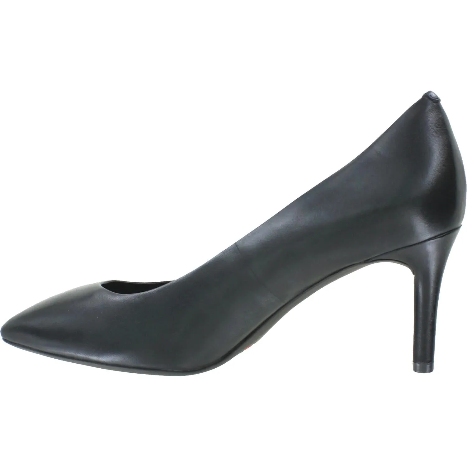 Women's Rockport Total Motion Pointed Toe Pump Black Leather